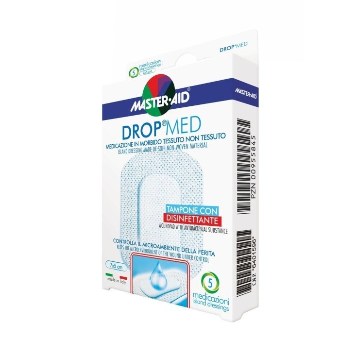 Master-Aid Drop Med 10x12 cm 5 Medicazioni