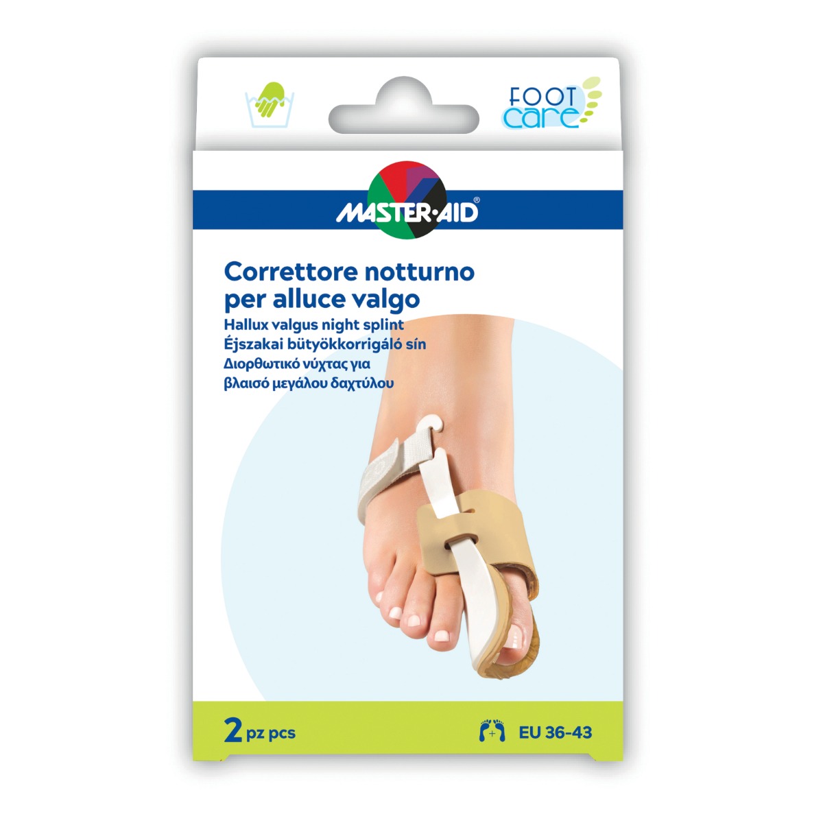 Divaricatore alluce giorno/notte master-aid footcare small 2 pezzi d11