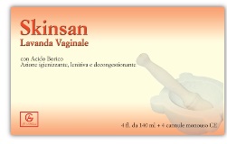 Skinsan Lavanda Vaginale 4 Flaconi 140ml + 4 Cannule Vaginali Monouso Blister