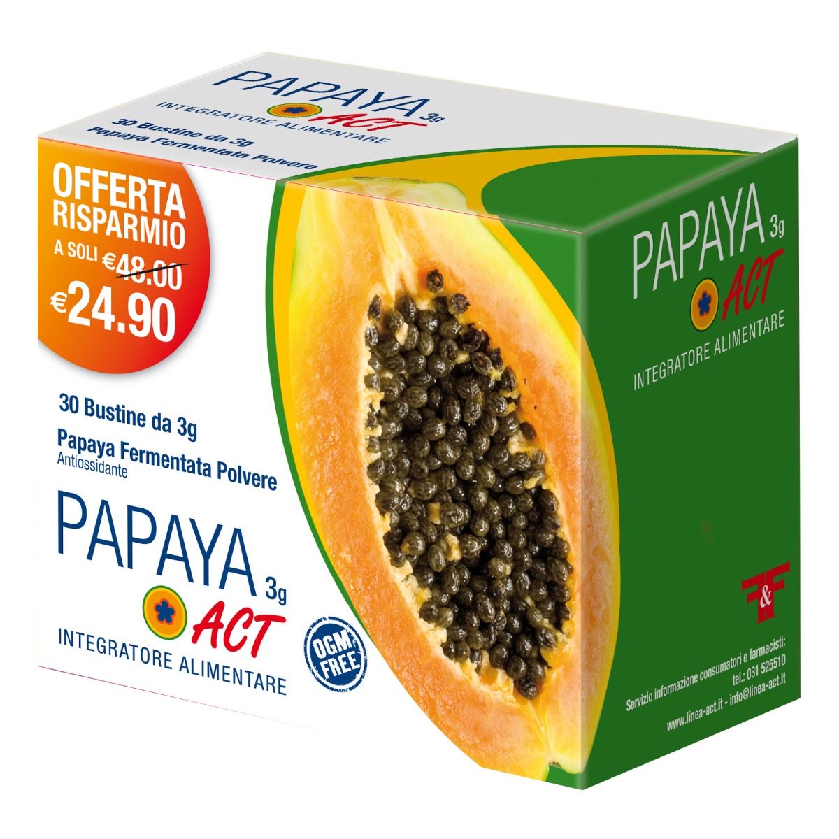 Papaya Act Fermentata 30 Bustine