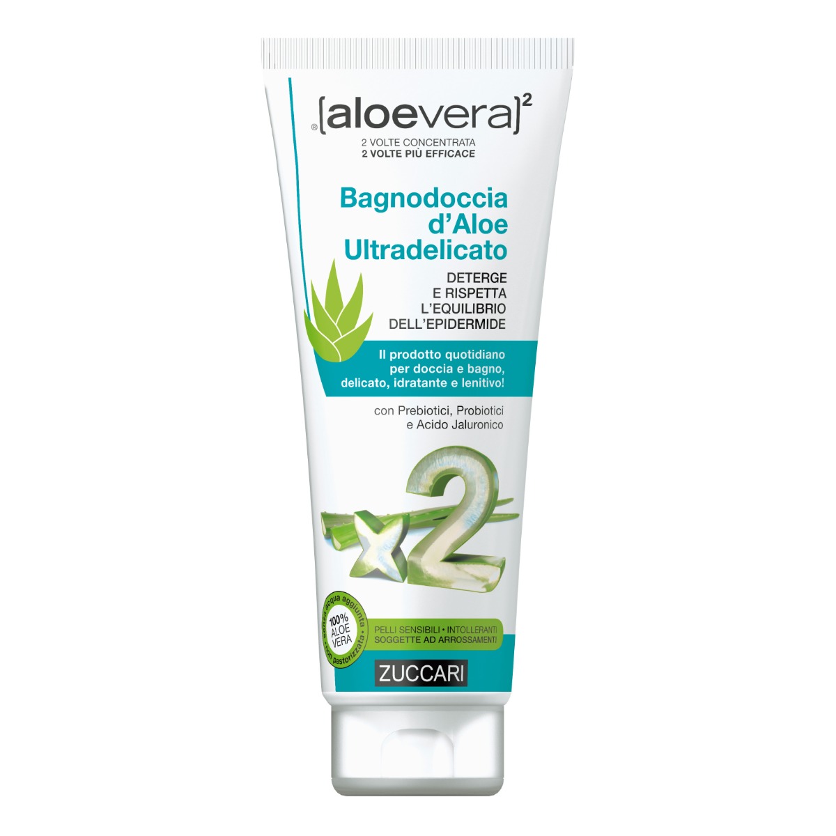 Zuccari Aloevera2 Bagnodoccia d'Aloe Ultradelicato