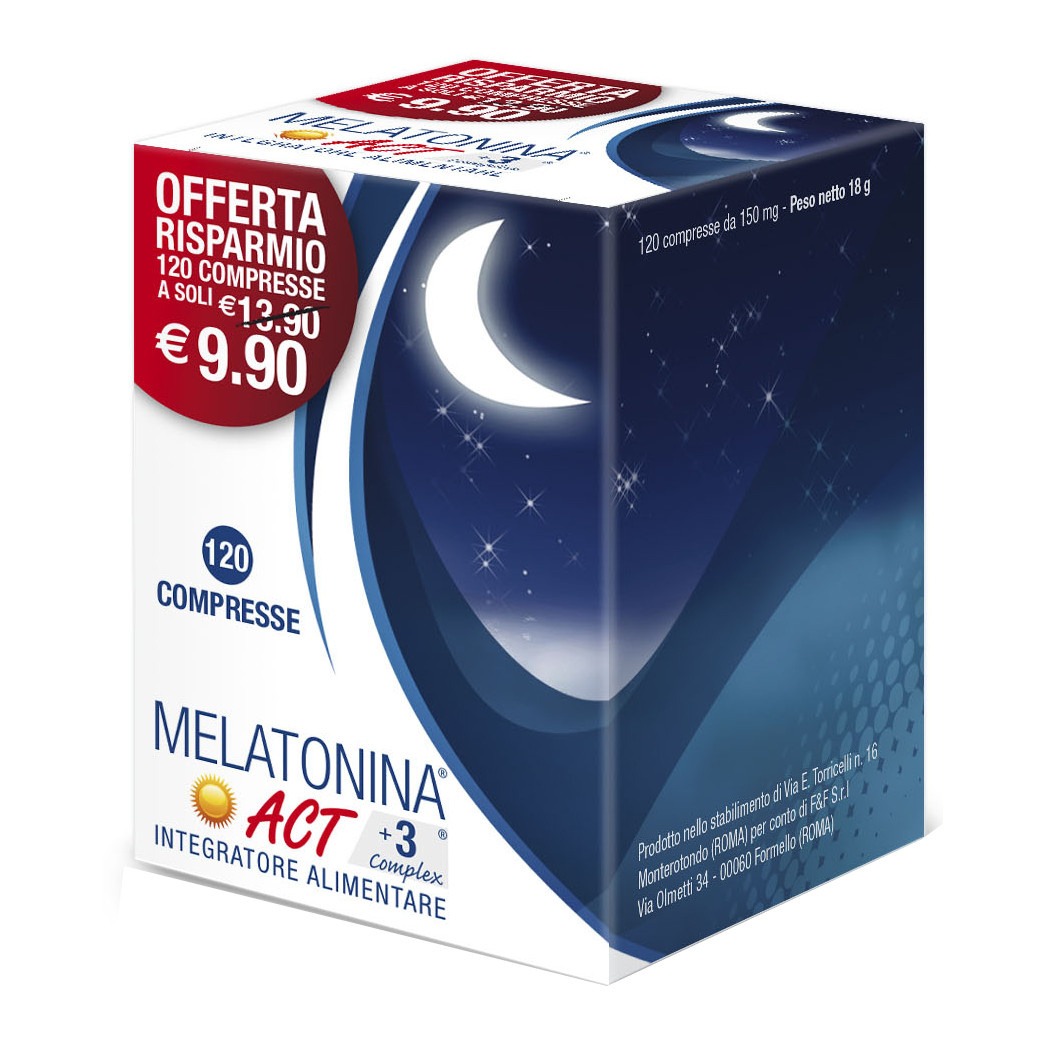 Melatonina Act +3 Complex 120 Compresse