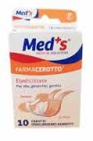 Cerotto meds strips tela ipoallergenico elasticizzato assortiti 10 pezzi