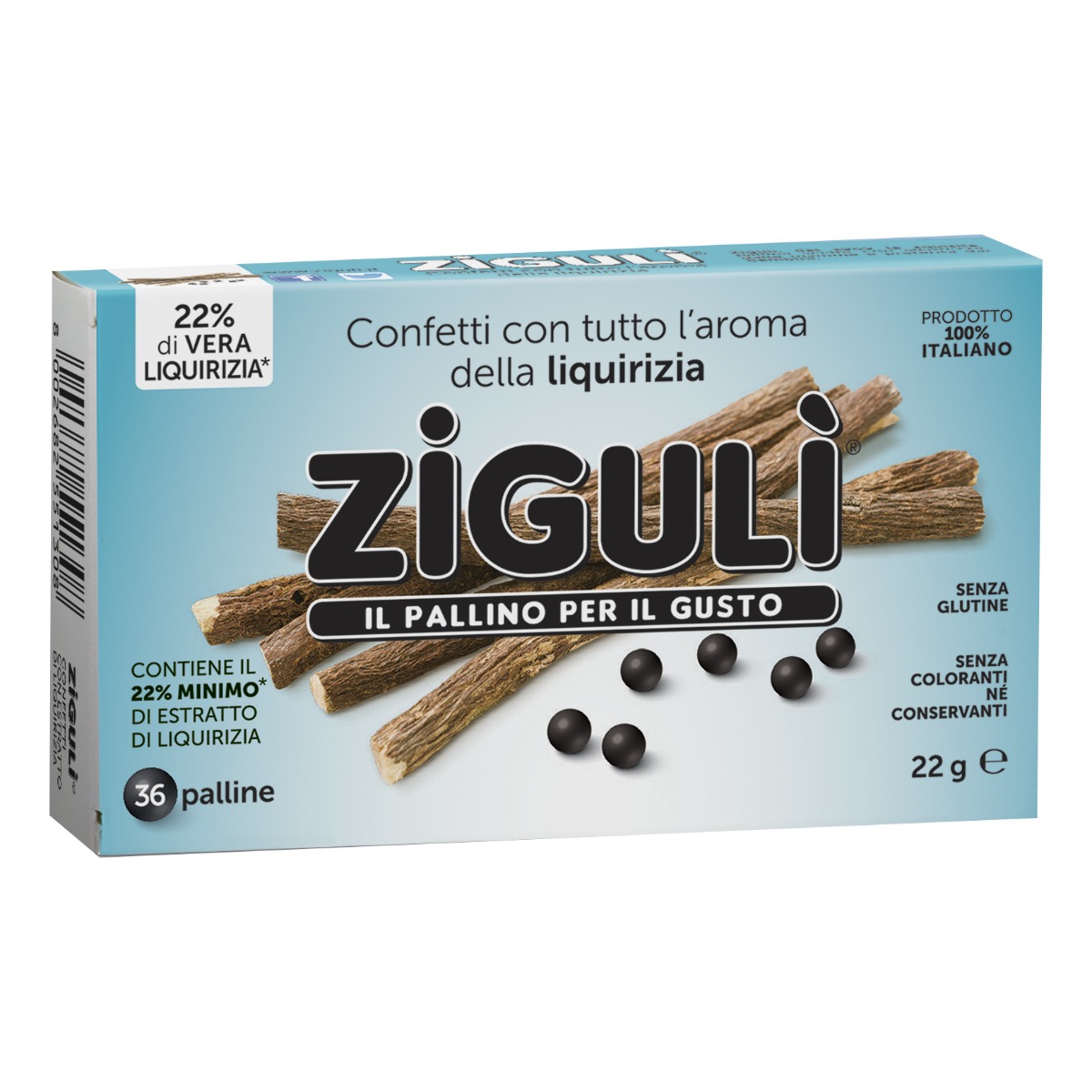 Zigulì Liquirizia 36 Palline 22 g