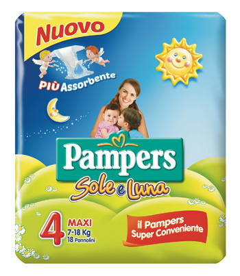 Pampers Sole&amp;luna Maxi 18pezzi