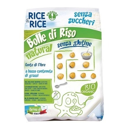 Rice&amp;rice bolle di riso al naturale 150 g senza lievito
