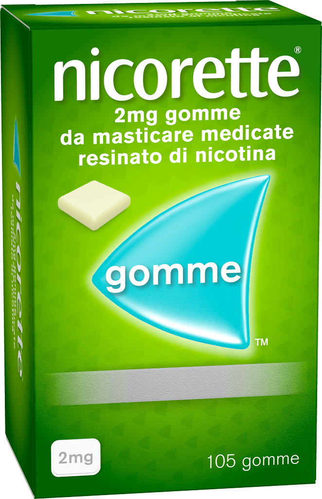 Nicorette 2 mg Gomme Masticabili Per Smettere Di Fumare 105 Pezzi