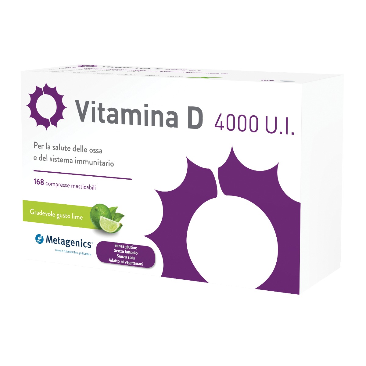 Metagenics Vitamina D Vitamina D 4000 Ui 168 Compresse Masticabili