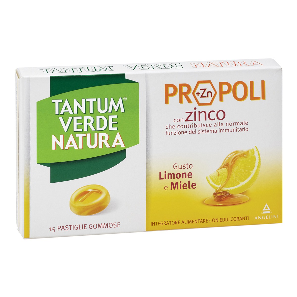 Tantum Verde Natura Propoli Limone e Miele 15 Gommose