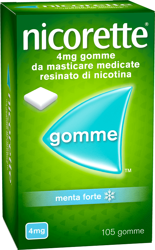 Nicorette Gomme 4 Mg Nicotina Menta 105 Gomme Masticabili