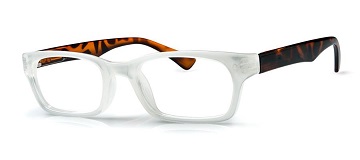 Demi occhiali bianco +2,5