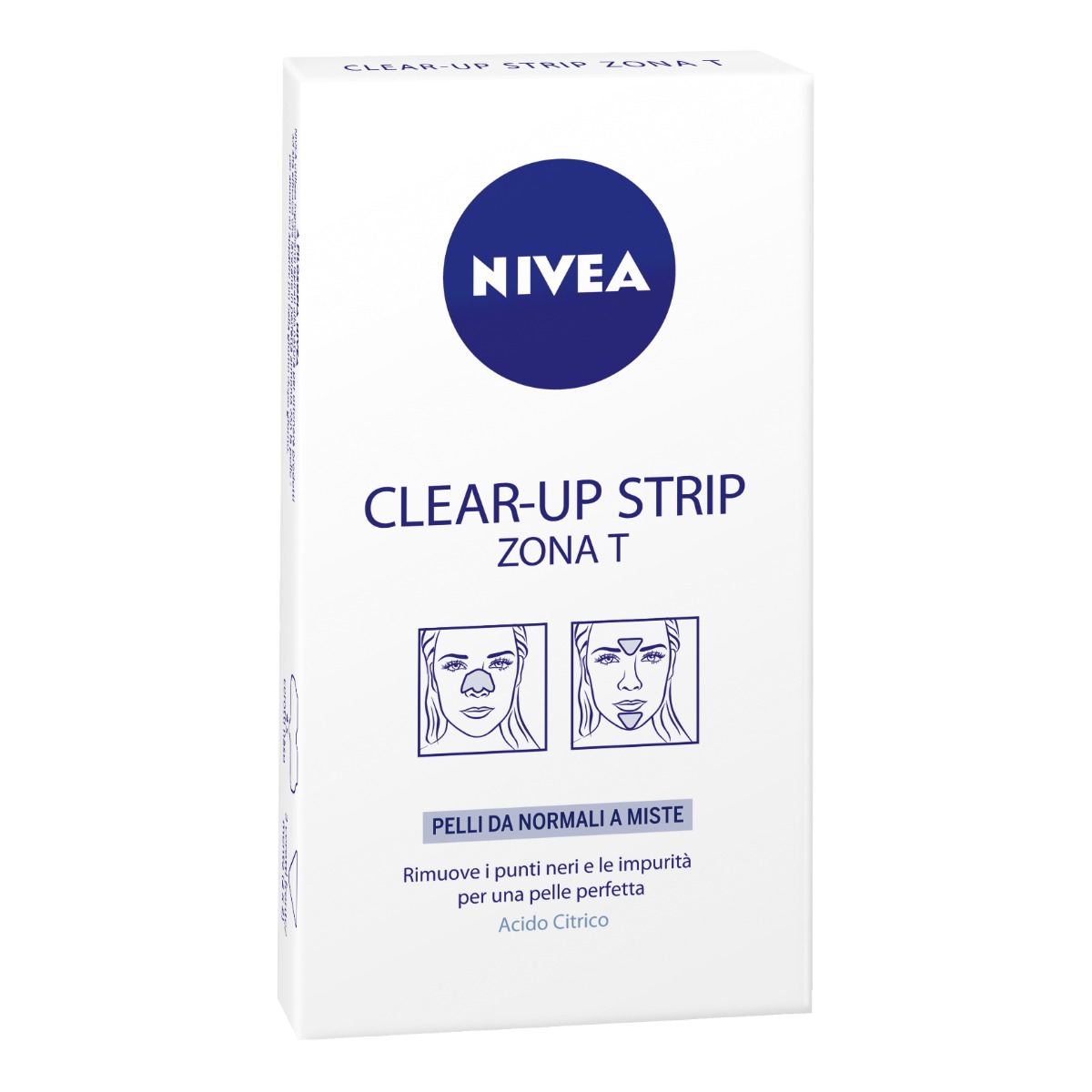 Nivea Clear-Up Strip Zona T Cerotti Anti Punti Neri 8 Cerotti