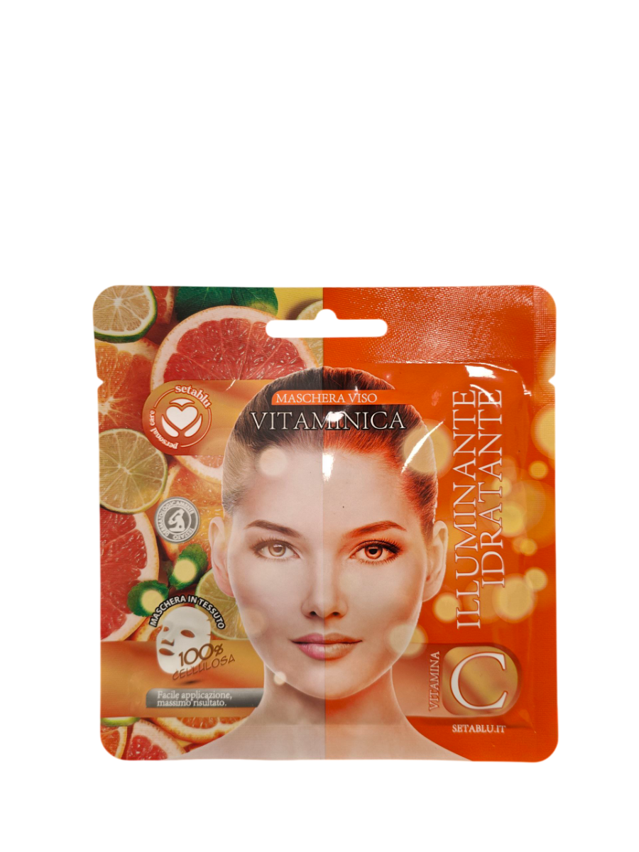 Setablu Maschera Viso Vitaminica Illuminante Idratante Vitamina C 1 Pezzo