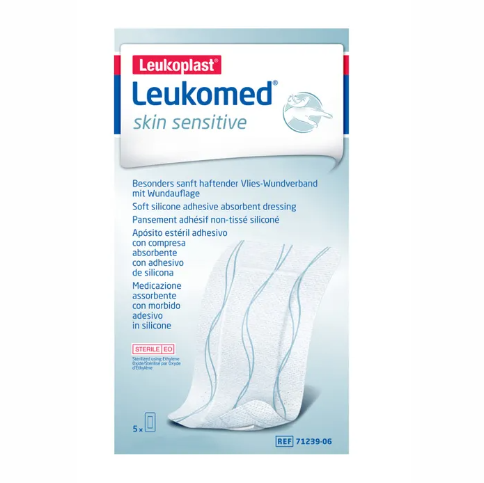 Leukoplast Leukomed Skin Sensitive Medicazione Adesiva 5 x 7,2 cm 5 Pezzi