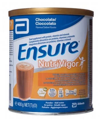 Ensure nutrivigor cioccolato 400g - barattolo in polvere
