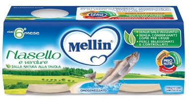 Mellin omogeneizzato nasello 4x80g