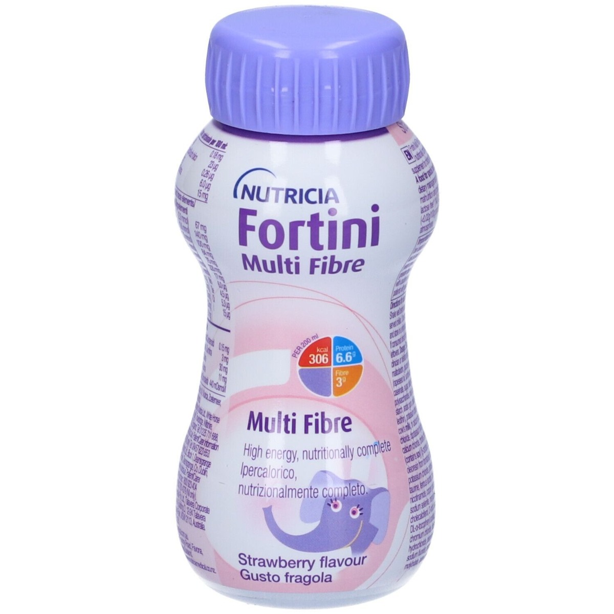 Fortini Multi Fibre Integratore Nutrizionale Gusto Fragola 200 ml
