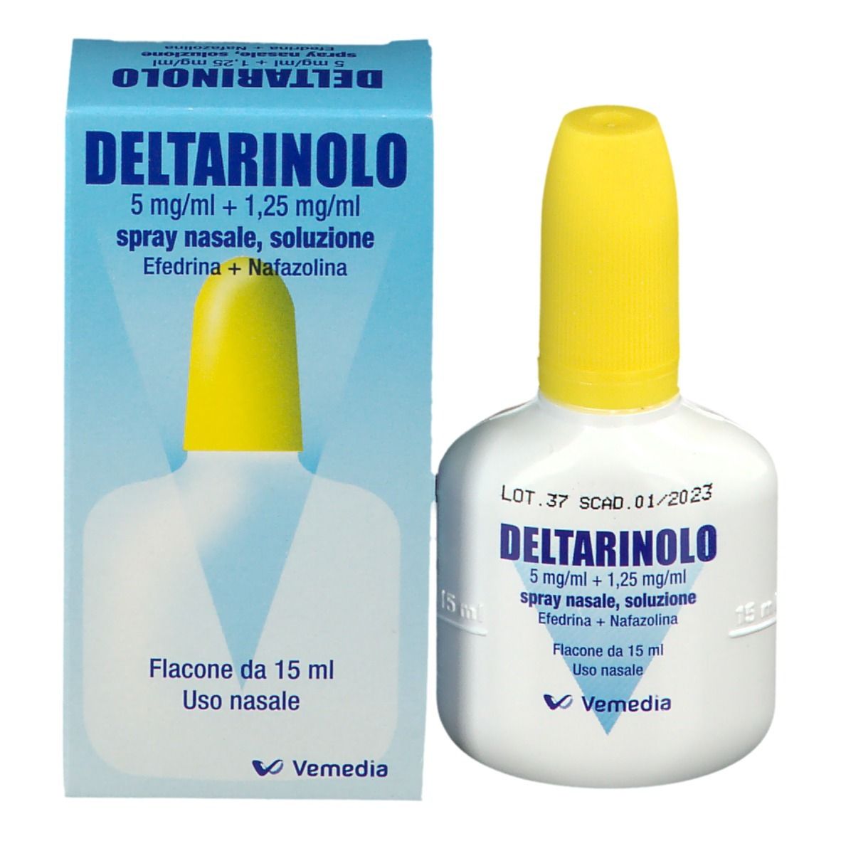 Deltarinolo Spray Nasale Utile In Caso Di Congestionamento Nasale Flacone Da 15 ml