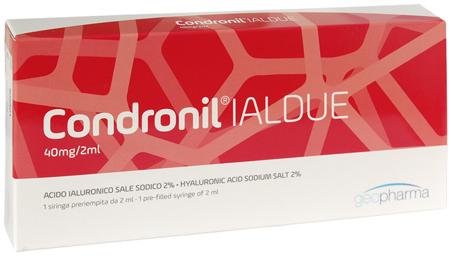 Siringa Intra Articolare Condronil Ialdue Preriempita Acido Ialuronico Sale Sodico 40 Mg 2 Ml