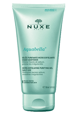 Nuxe aquabella gelee purifiante micro exfoliante usage quotidien 150 ml
