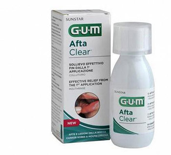 Gum Afta Clear Rinse Soluzione 120ml