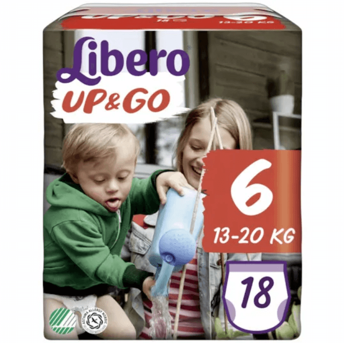 Libero Up&amp;Go Pannolini Taglia 6 13-20Kg 18 Pezzi