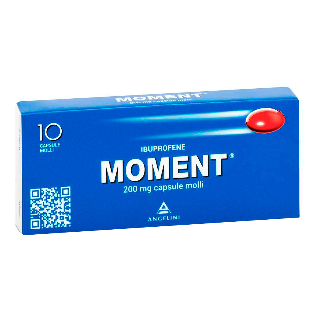 Moment 200 mg 10 Capsule Molli Ibuprofene