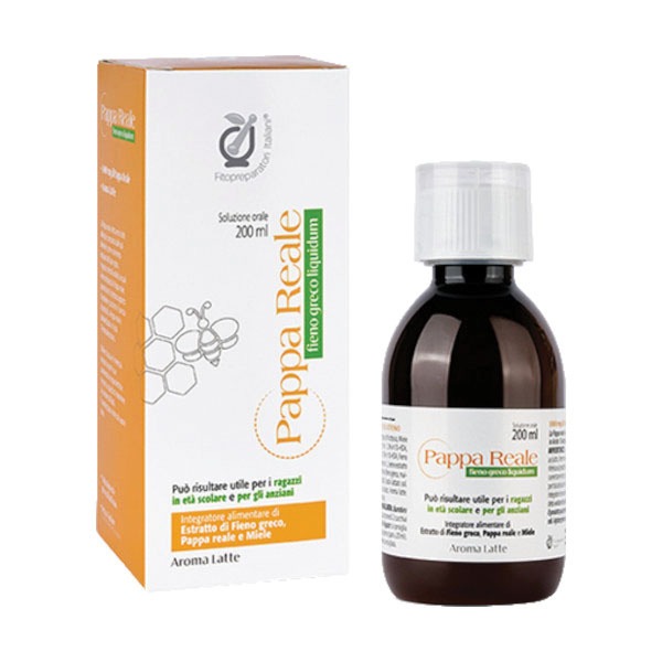 Fitopreparatori Italiani Pappa Reale Fieno Greco Liquido 200 ml