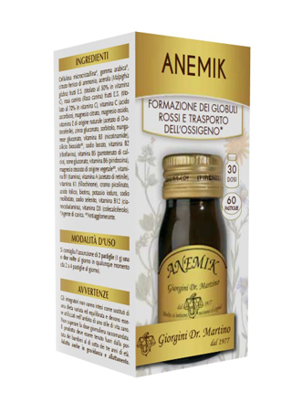 Anemik 60 past.