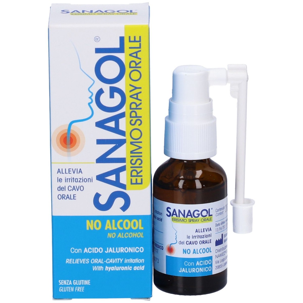 Sanagol Erisimo Spray Orale Gola Infiammata 20 ml