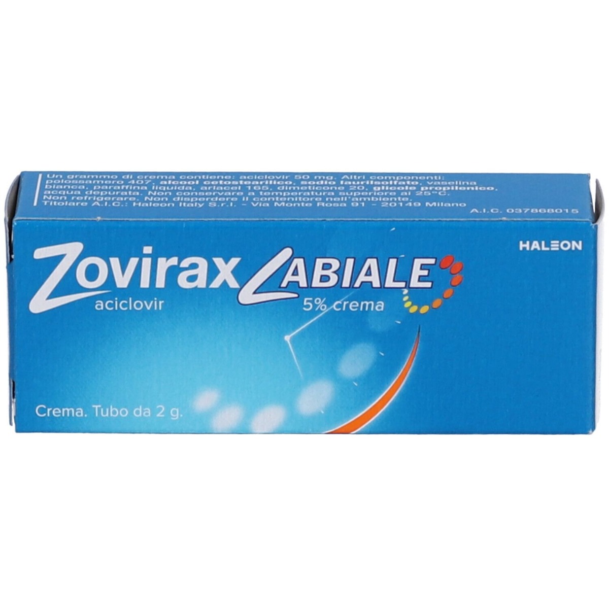 Zovirax Labiale Crema 2 Grammi 5%