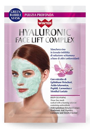 Winter hyaluronic face bubble