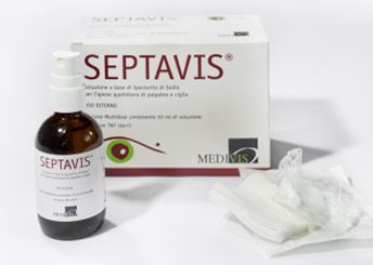 Medivis Septavis per l'igiene di Palpebre e Ciglia 50 ml + 50 Garze in TNT