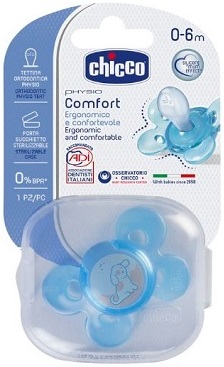 Chicco Succhietto Comfort Silicone boy 0-6m+ 1 Pezzo