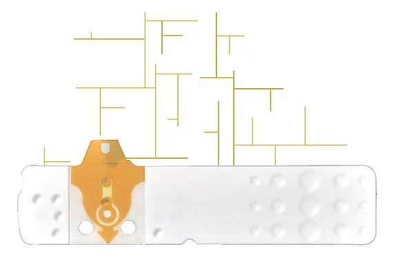 Strisce misurazione glicemia linea d oro 25 pezzi