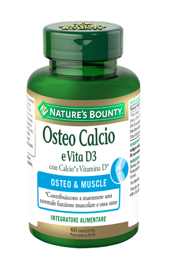 Nature's Bounty Osteo Calcio E Vita D3 60 Tavolette