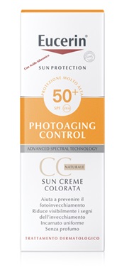 Eucerin Sun CC Cream SPF 50+ Crema Viso Colorata Naturale 50 ml