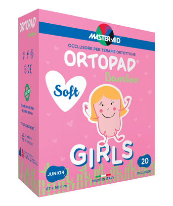 Cerotto Oculare Per Ortottica Ortopad Soft Girls Junior 20 Pezzi