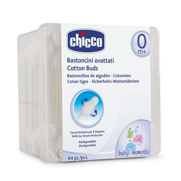 Chicco Bastoncini Ovattati Cotton Fioc 64 pezzi