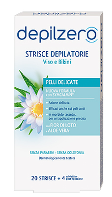 Depilzero Str.viso/bikini 24pezzi