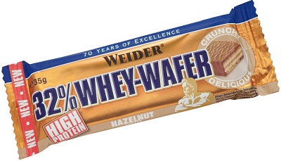 Weider 32% whey barretta wafer nocciola 35 g