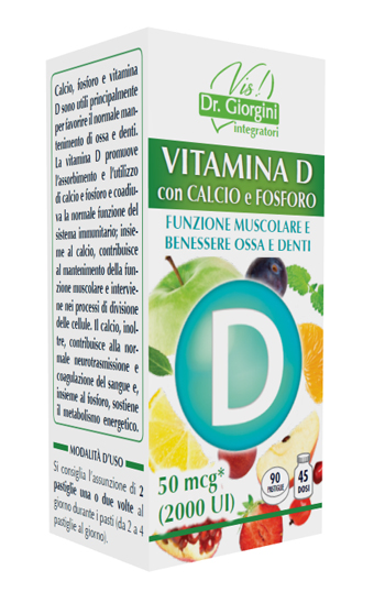 Vitamina d calcio&amp;fosf.90past.