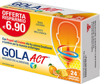 Gola Act Miele Arancia 24 Compresse