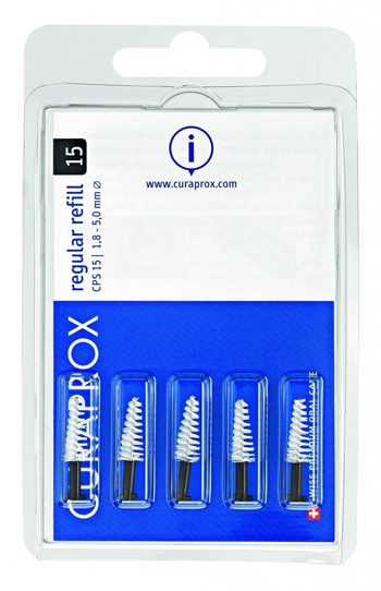 Curaprox Scovolini Regular Plus CPS15 Nero 5 Pezzi Curaprox Scovolini Regular Plus CPS15 Nero 5 Pezzi