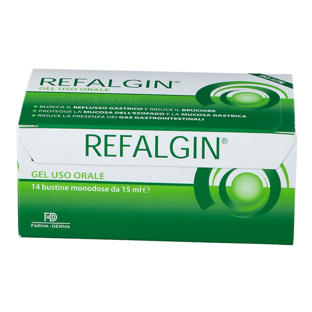 Refalgin Gel Soluzione Orale Reflusso Gastrico 14 Bustine 15 ml