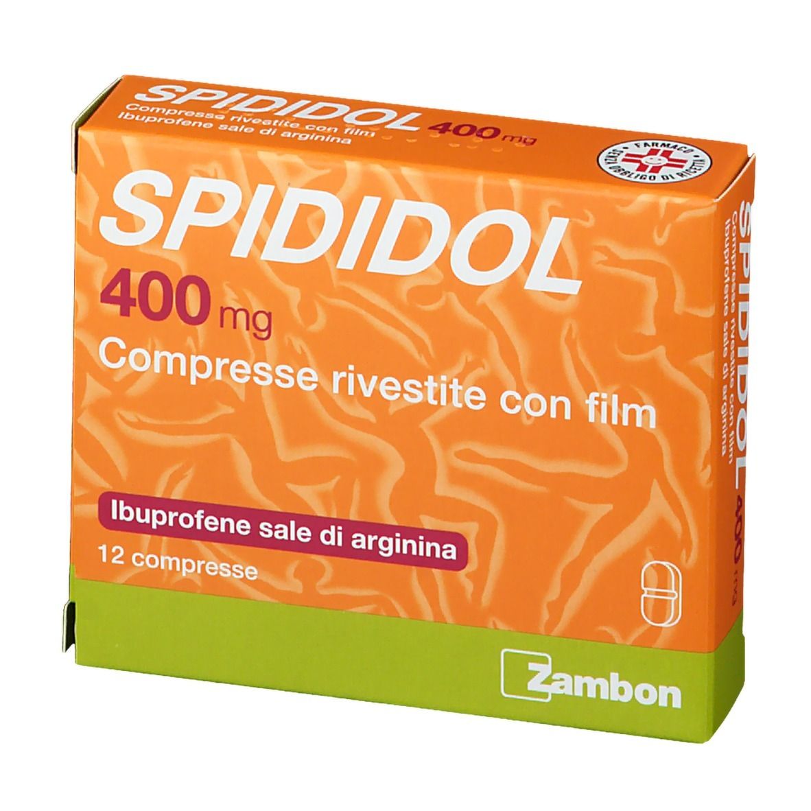 Spididol 400 mg Ibuprofene Sale di Arginina Analgesico 12 Compresse Rivestite