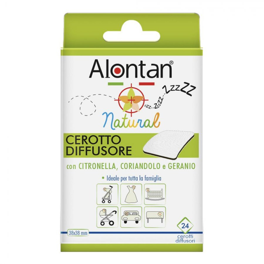 Alontan Natural Cerotto Diffusore Anti Zanzare 24 Pezzi