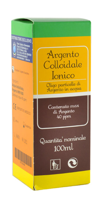 Argento colloidale ionico 40ppm certificato spray con contagocce 10...