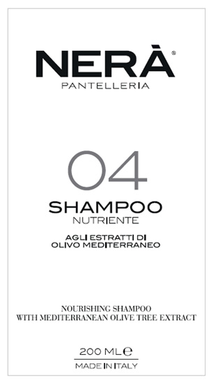 Nera' 04 shampoo nutriente estratti olivo mediterraneo 200 ml