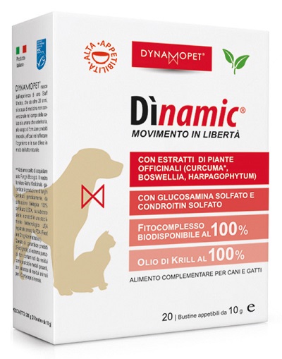 Dinamic Medium Alimento Complementare Per Cani 20 Bustine 10Ml